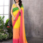 Aafreen Partywear Designer Multi Georgette Fancy Saree