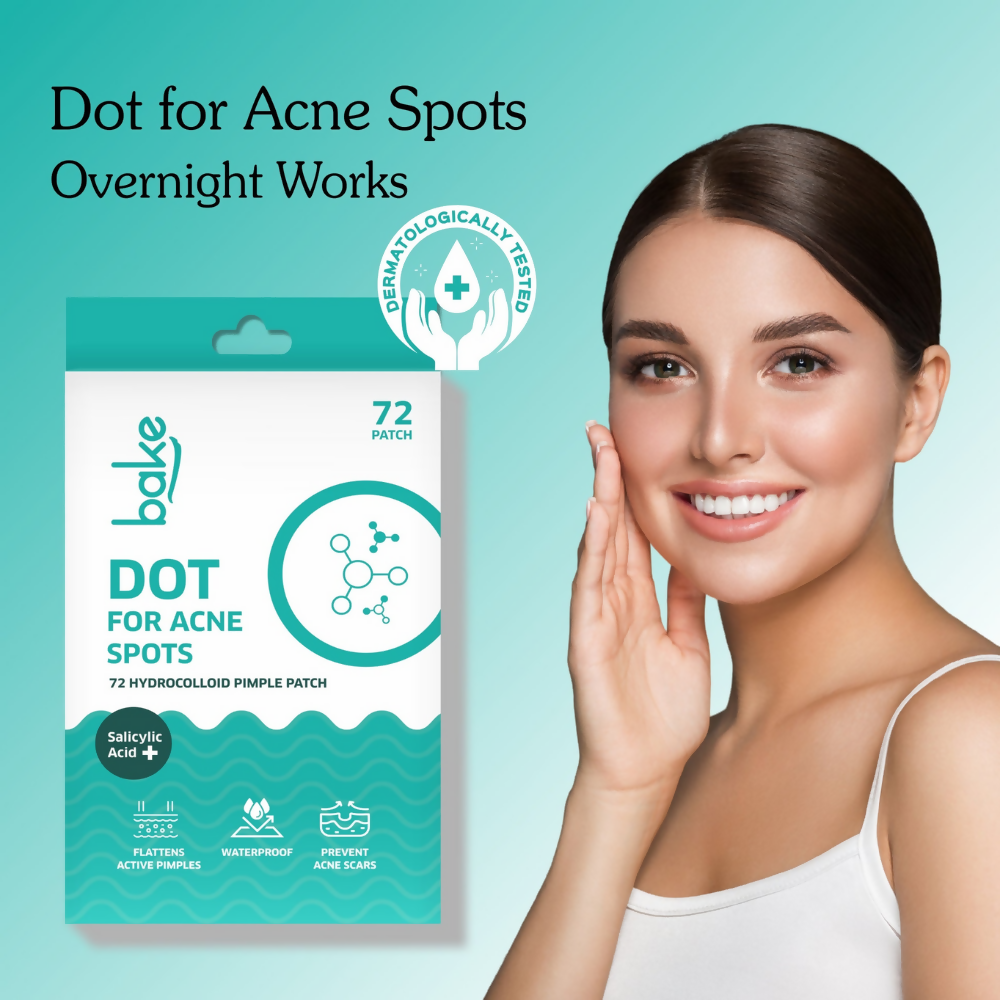 Bake 2% Salicylic Acid Dots for Acne Spots | Swadesiicart