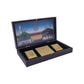 Golden Peacock Brown & Gold-Toned 24 Ct Gold Foil Makka Madina Dua Box | Swadesiicart