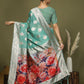 Shree Shyam Fashion Linen Cotton Rama Green Saree