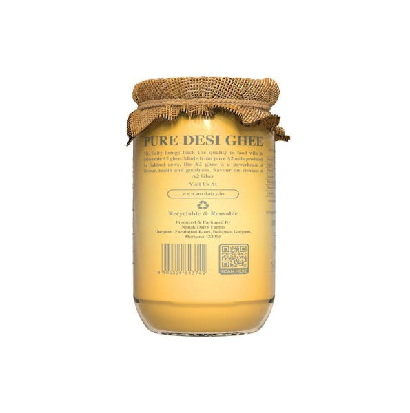 Mr. Dairy A2 Ghee | 100% Pure and Natural Ghee | Cultured Desi Ghee From A2 Milk - Swadesiicart