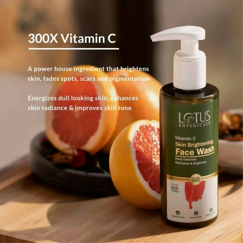 Lotus Botanicals Vitamin C Skin Brightening Face Wash | Swadesiicart