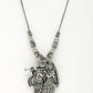NVR Women's Silver-Toned Radha Krishna Pendant with Chain | Swadesiicart