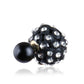 Trendoo Jewelry Gold Plated Stylish Fancy Black Studs