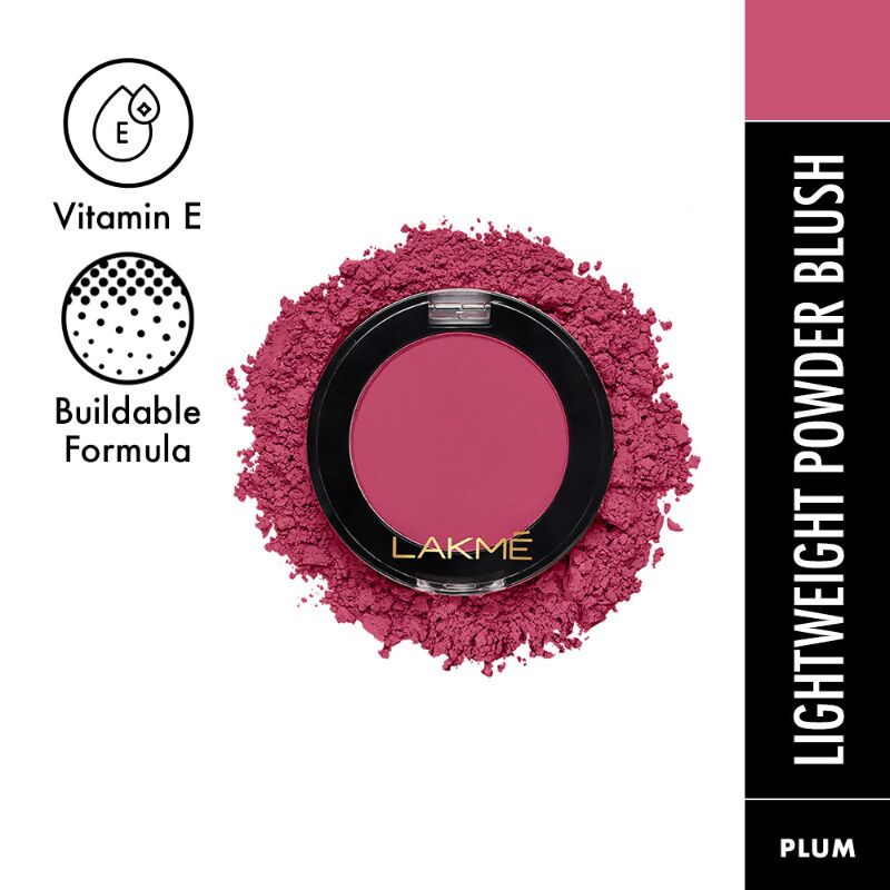 Lakme Face It Blush - Perfect Plum - Swadesiicart