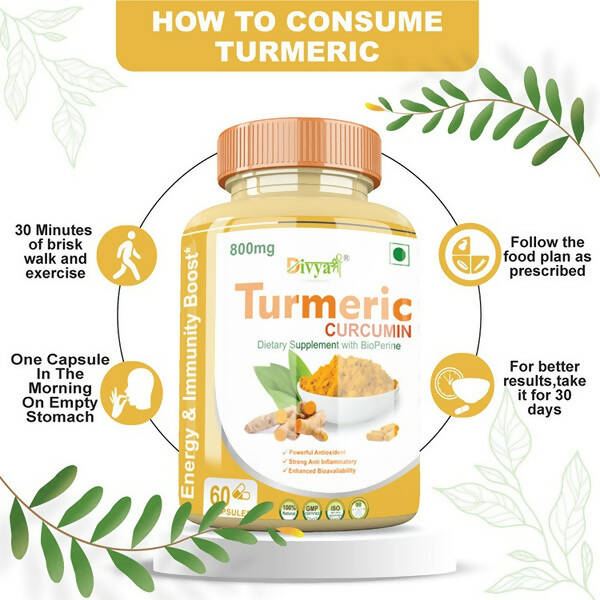 Divya Shree Turmeric Curcumin Capsules | Swadesiicart