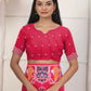Shree Shyam Fashion Silk Blend Pink Saree