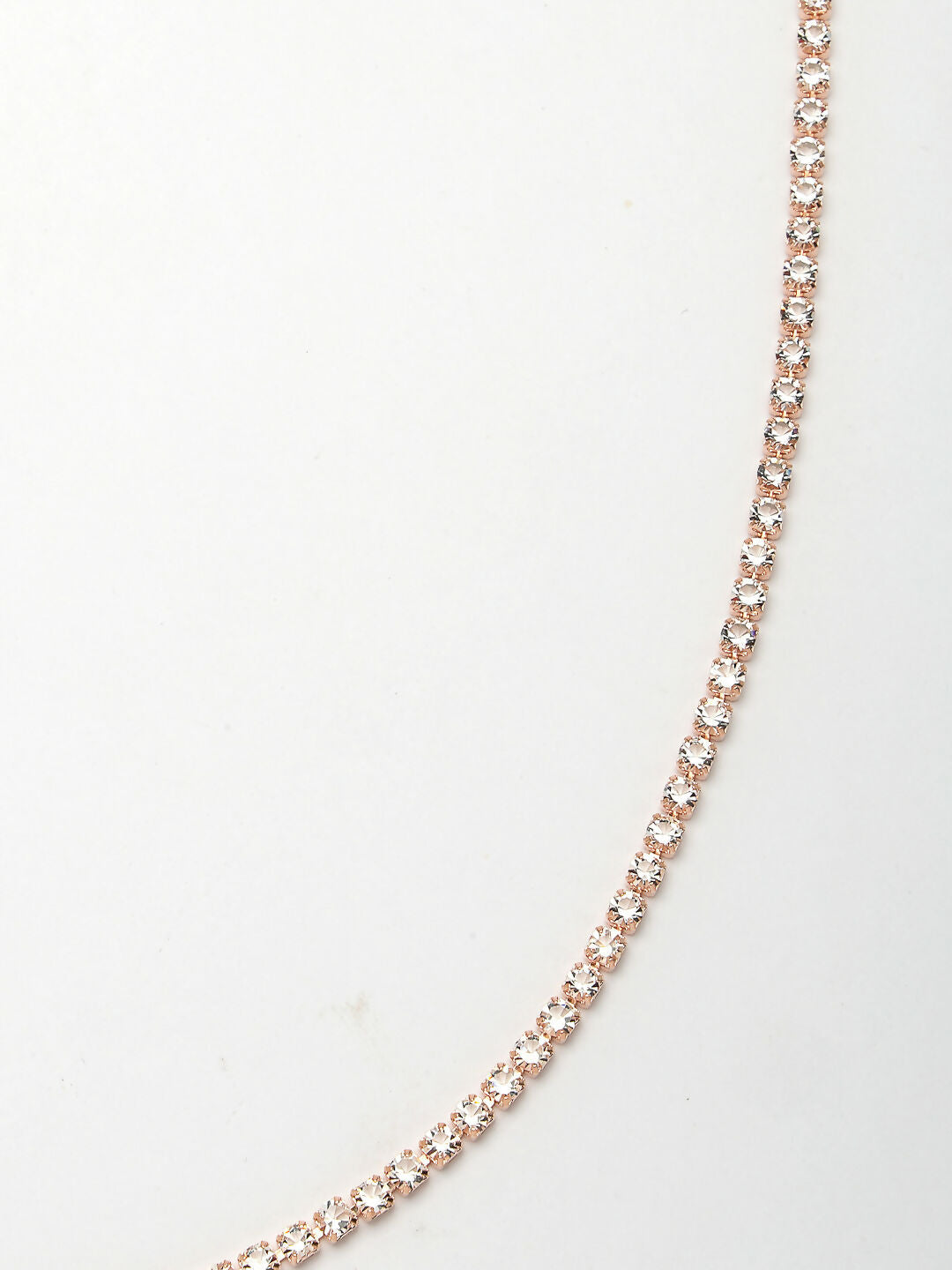 NVR Women's Rose Gold-Polished AD-Studded Kamarbandh Waist Chain | Swadesiicart