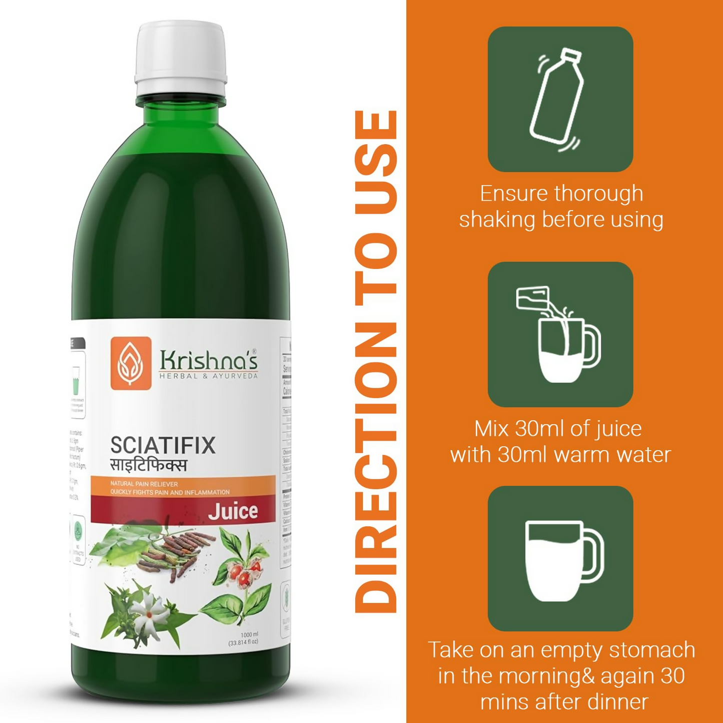 Krishna'S Herbal & Ayurveda Sciatifix Herbal Juice | Swadesiicart