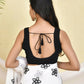 Amodini Designer Studio Black Cutdana Sleeveless Padded Blouse