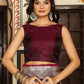 Shree Shyam Fashion Maroon Silk Saree
