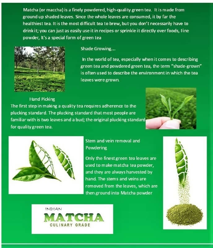 Dophie Matcha Green Tea Powder Culinary Grade | Swadesiicart