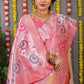 Jyoti Fashion Women's Baby Pink Banarasi Silk Zari Woven Saree with Blouse | Swadesiicart