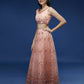 House of Panchhi Peach Net Sequinse Work Lehenga & Blouse, Dupatta | Swadesiicart