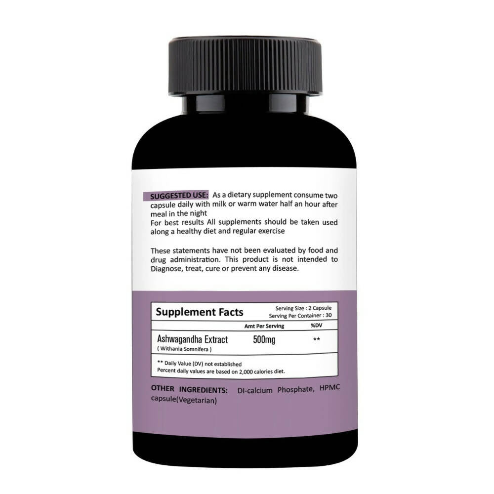 Nutracology Ashwagandha Tablets For Stamina Energy and Strength - Swadesiicart