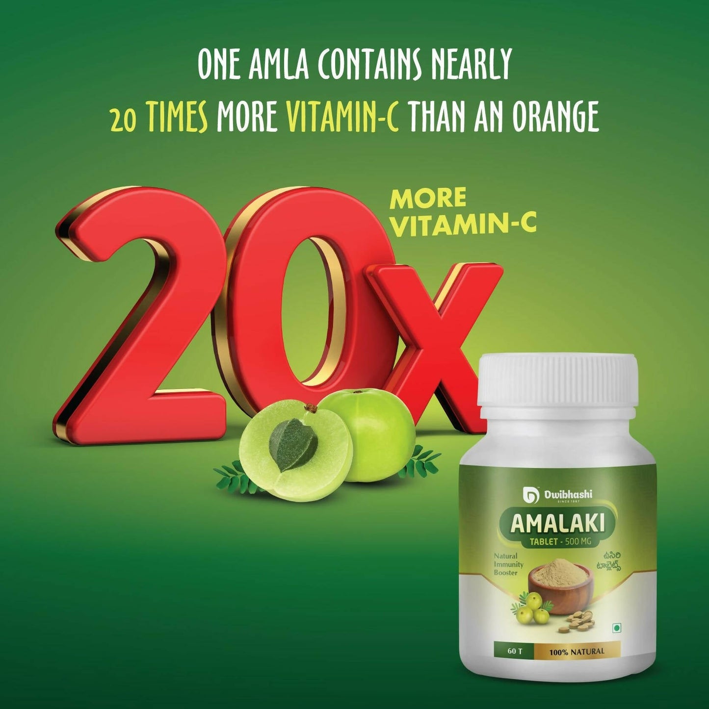 Dwibhashi Amalaki Tablets - Swadesiicart