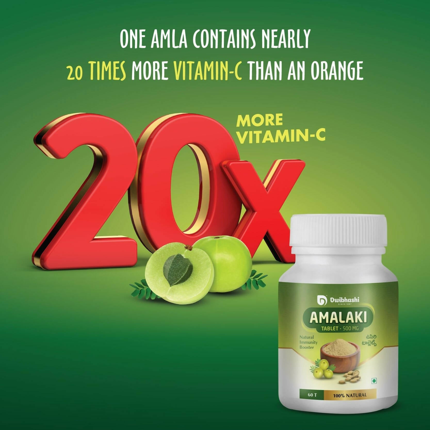 Dwibhashi Amalaki Tablets - Swadesiicart