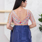 Joban Fashion Peach Shift Elbow Sleeveless Back Open Blouse - Swadesiicart