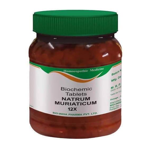Bio India Homeopathy Natrum Muriaticum Biochemic Tablets | Swadesiicart