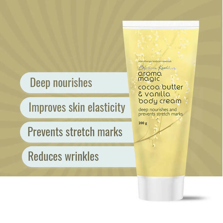 Blossom Kochhar Aroma Magic Cocoa Butter & Vanilla Body Cream - Swadesiicart