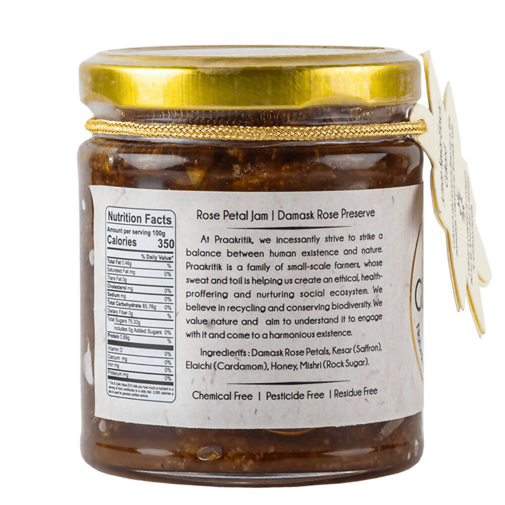 Praakritik Natutal Kesar Elaichi Artisan Gulkand - Swadesiicart