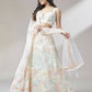 House of Panchhi Cream Net Sequinse Work Lehenga & Blouse with Dupatta | Swadesiicart