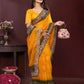 Ai Fashion Yellow Georgette Digital Print Party Wear Saree