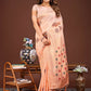 Shree Shyam Fashion Neerja Orange Linen Cotton Saree