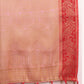 Lorenvalley Fashion Pink Cotton Woven Design with Zari Weaving Design Saree - Swadesiicart