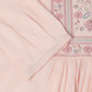 Peach Viscose Rayon Yoke Embroidered A-line Top - Tarini - Swadesiicart