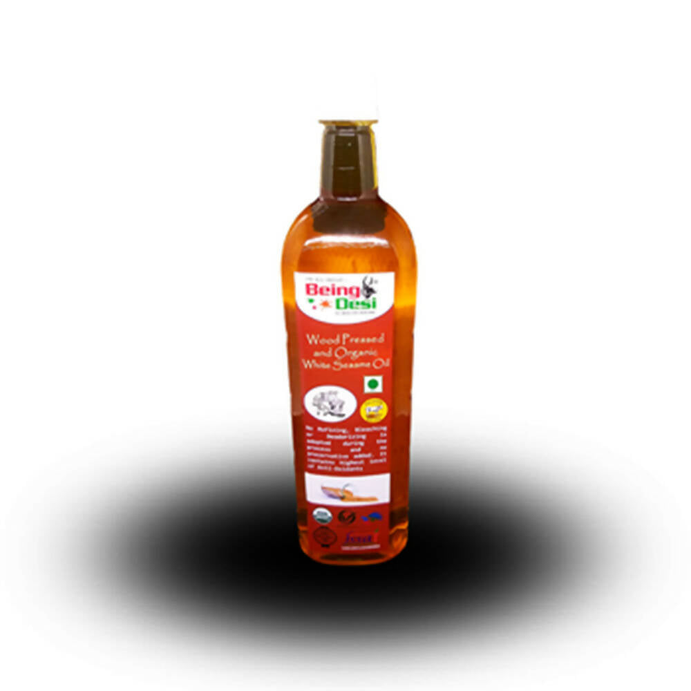Being Desi Organic Wood pressed White Sesame Oil - Swadesiicart