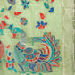 Shree Shyam Fashion Linen Cotton Light Green Saree