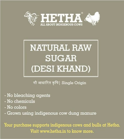 Hetha Natural Raw Sugar (Desi Khand) - Swadesiicart