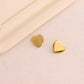 Golden Heart Studs - Ruby Raang | Swadesiicart