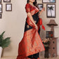 Joban Fashion Banarasi Black Small Butti Soft Silk Saree | Swadesiicart