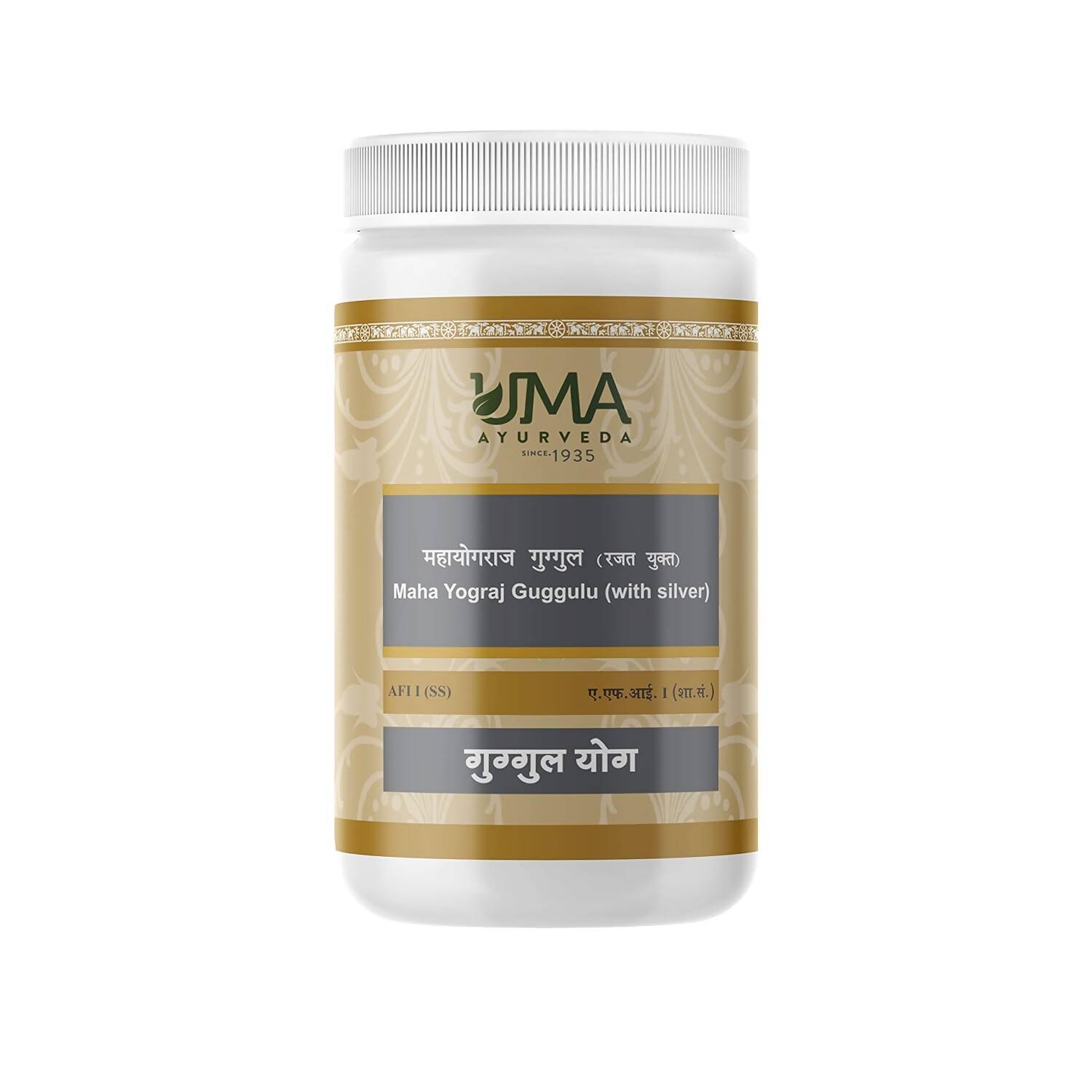 Uma Ayurveda Mahayograj Guggulu (With Silver) - Swadesiicart