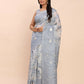 Shree Shyam Fashion Linen Cotton Grey Saree