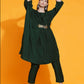 Women Republic Green Fusion Style Kurta With Hand Embellishment And Pants | Swadesiicart