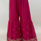 Lorenvalley Fashion Pink Chinon Embroidery With Sequince Work Salwar Kameez Stitched | Swadesiicart
