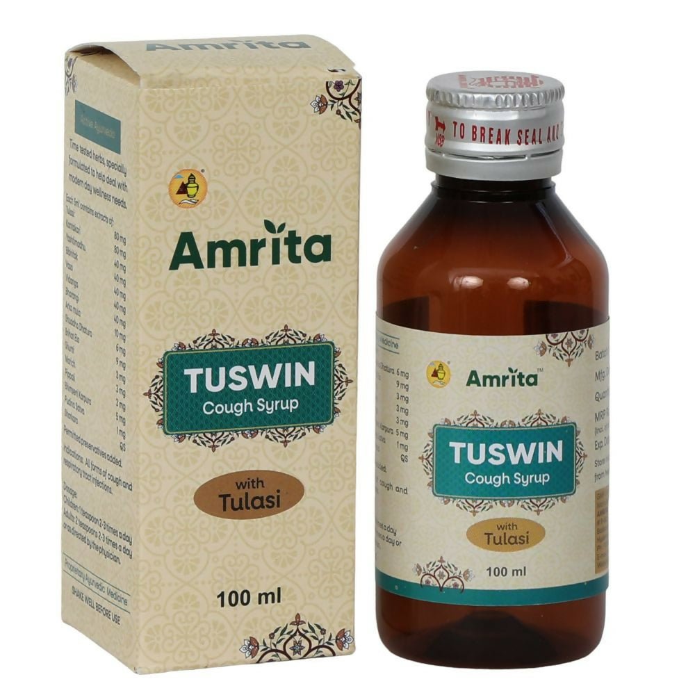 Amrita Tuswin Cough Syrup With Tulasi - Amrita Herboceuticals