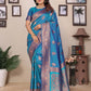 Joban Fashion Banarasi Royal Blue Woven Soft Silk Saree | Swadesiicart