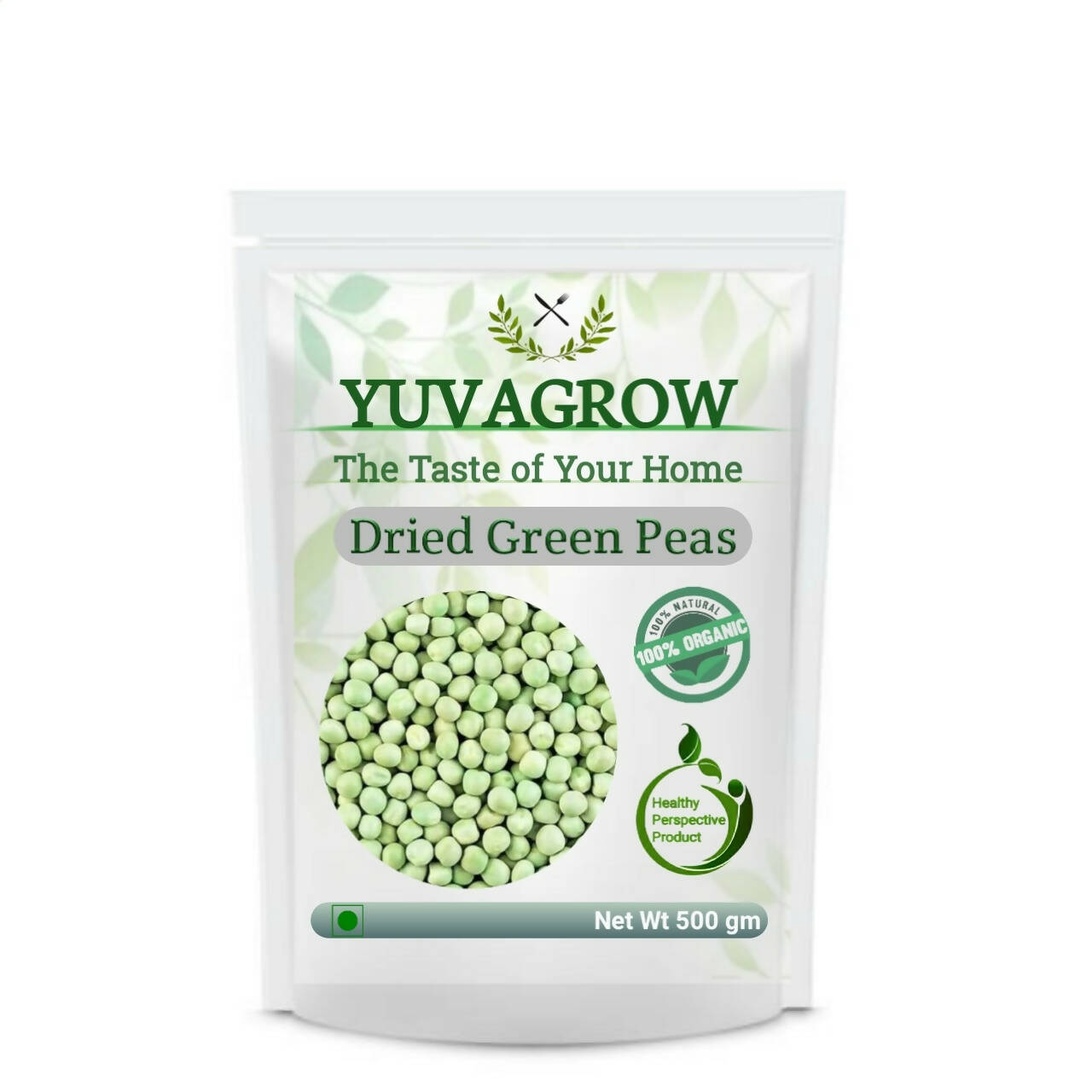 Yuvagrow Dried Green Peas - YUVAGROW