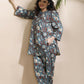 Breathables Blue Kalamkari Kurta & Pant Cotton Co-Ord Set