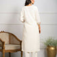 Festive Wear Ethnic White viscose blend Stitched Suit With Dupatta - Tanisha | Swadesiicart