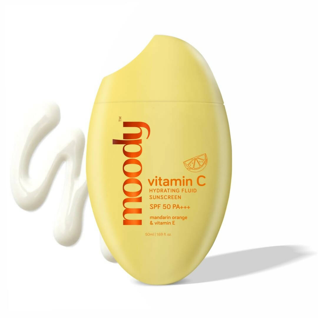 Moody Vitamin C Hydrating Fluid Sunscreen with SPF 50 PA+++ - Swadesiicart