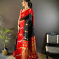 Joban Fashion Green Peacock,Butti Banarasi Silk Sarees | Swadesiicart