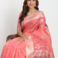 Shree Shyam Fashion Linen Cotton Peach Saree