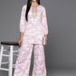Ahalyaa Women's Traditional Wear Co-ods - Pink - Swadesiicart