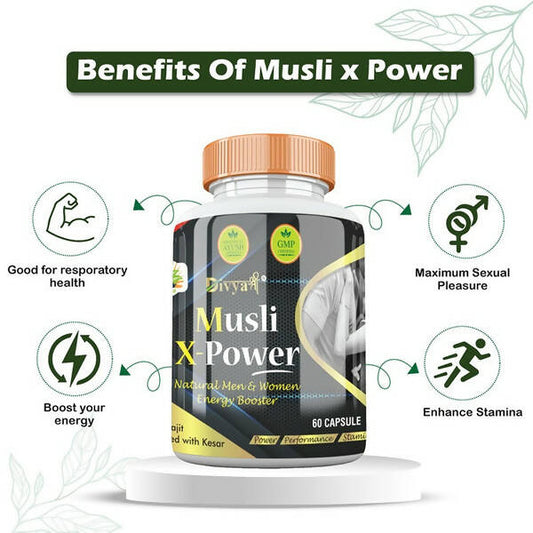 Divya Shree Musli X- Power Capsules | Swadesiicart