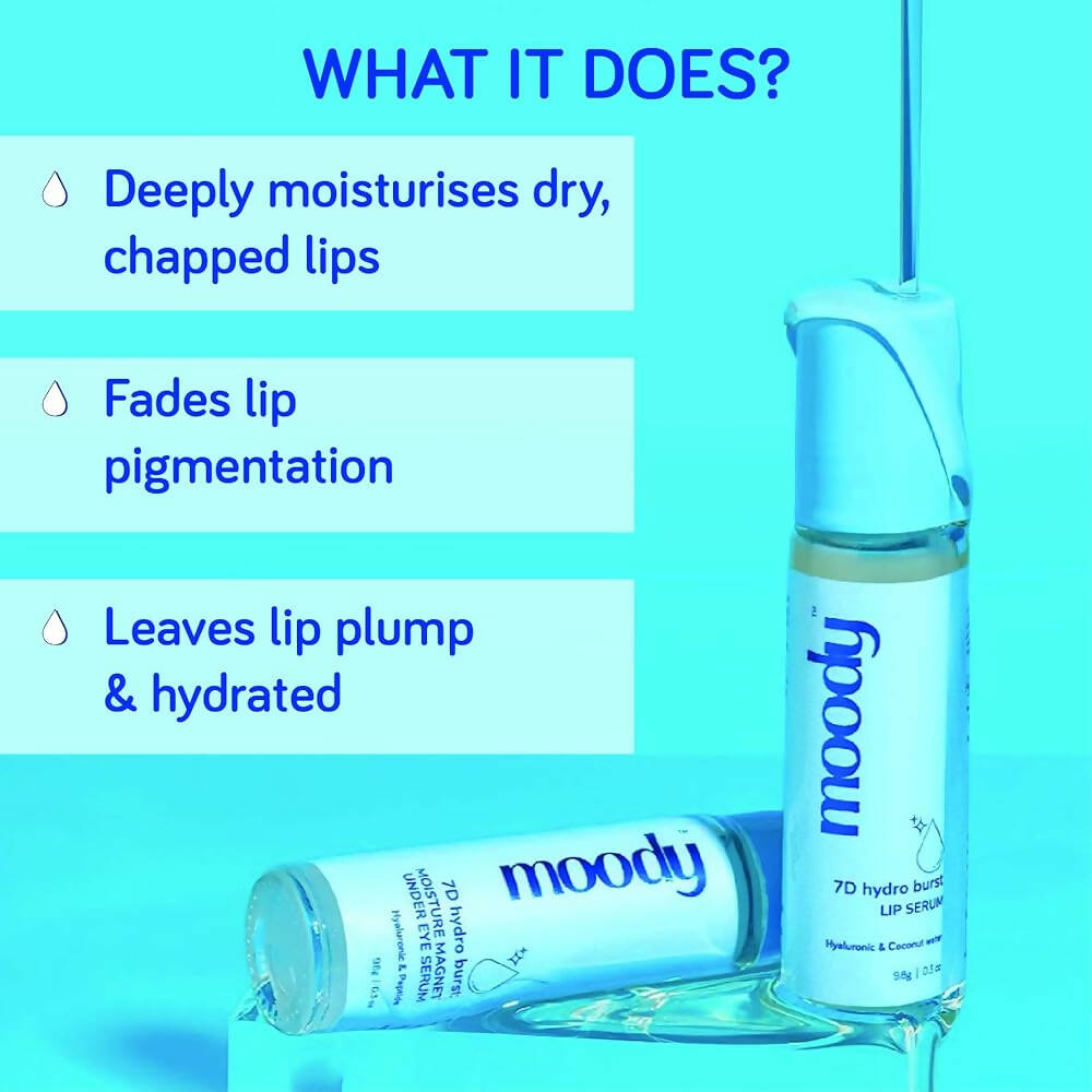 Moody 7D Hydro Burst Lip Serum Roll-On - Swadesiicart
